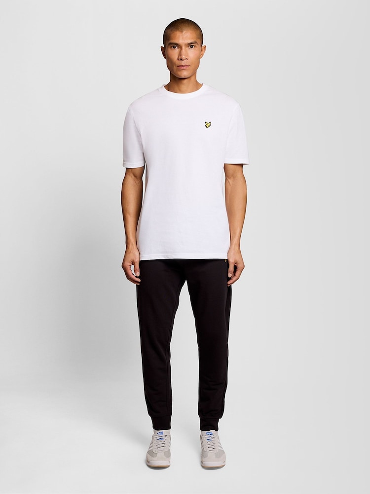 Lyle & Scott Black Lightweight Cuffed Lounge Joggers - Image 2 of 5