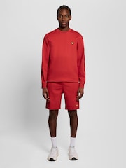 Lyle & Scott Red Fly Fleece Shorts - Image 1 of 5