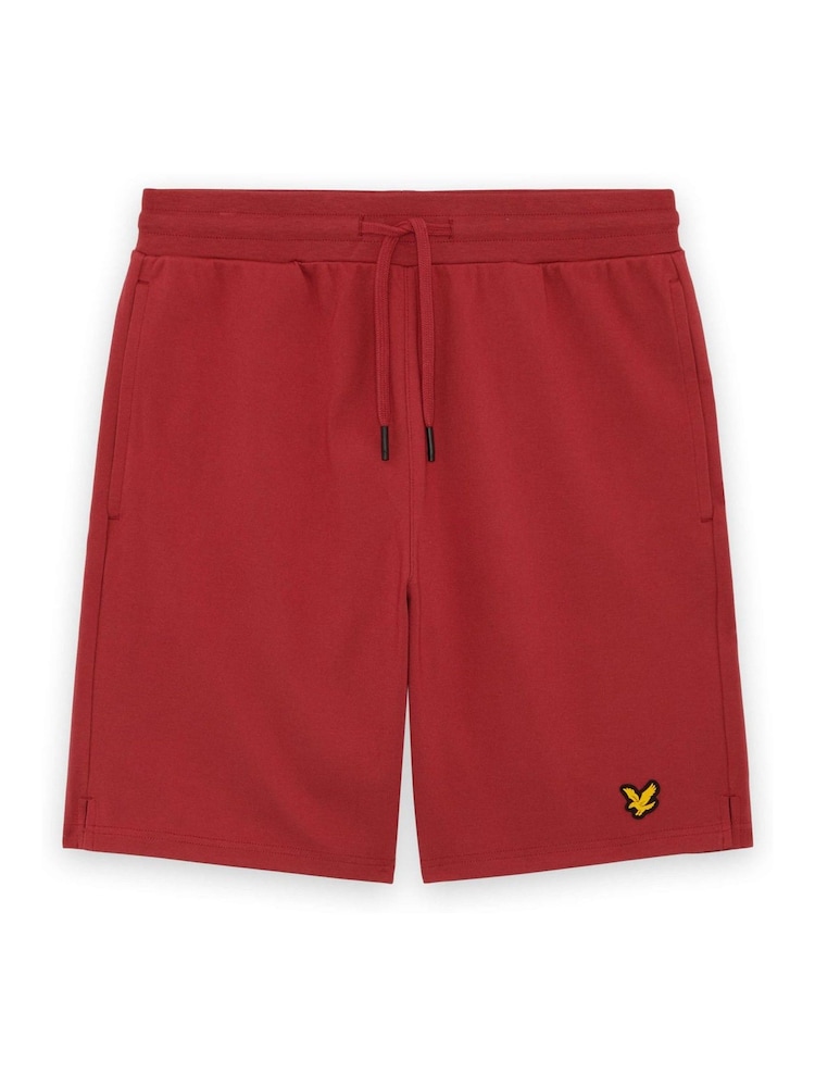 Lyle & Scott Red Fly Fleece Shorts - Image 5 of 5