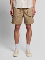 Lyle & Scott Brown Linen Shorts - Image 2 of 5