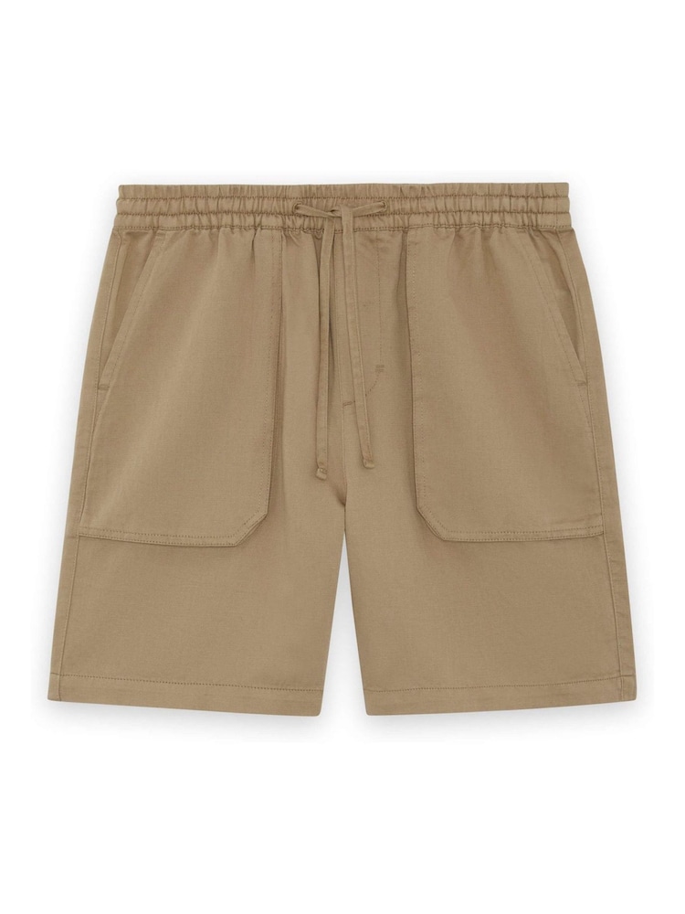 Lyle & Scott Brown Linen Shorts - Image 5 of 5