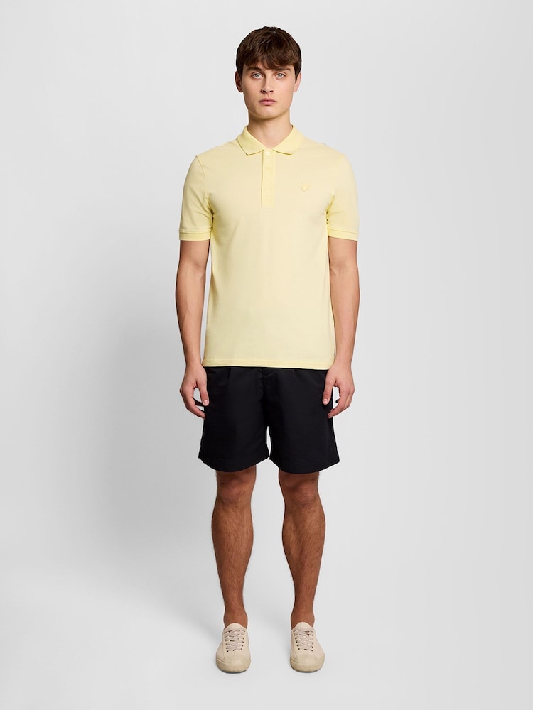 Lyle & Scott Yellow Superfine Polo Shirt - Image 2 of 6 Lyle & Scott Yellow Superfine Polo Shirt - Image 2 of 6