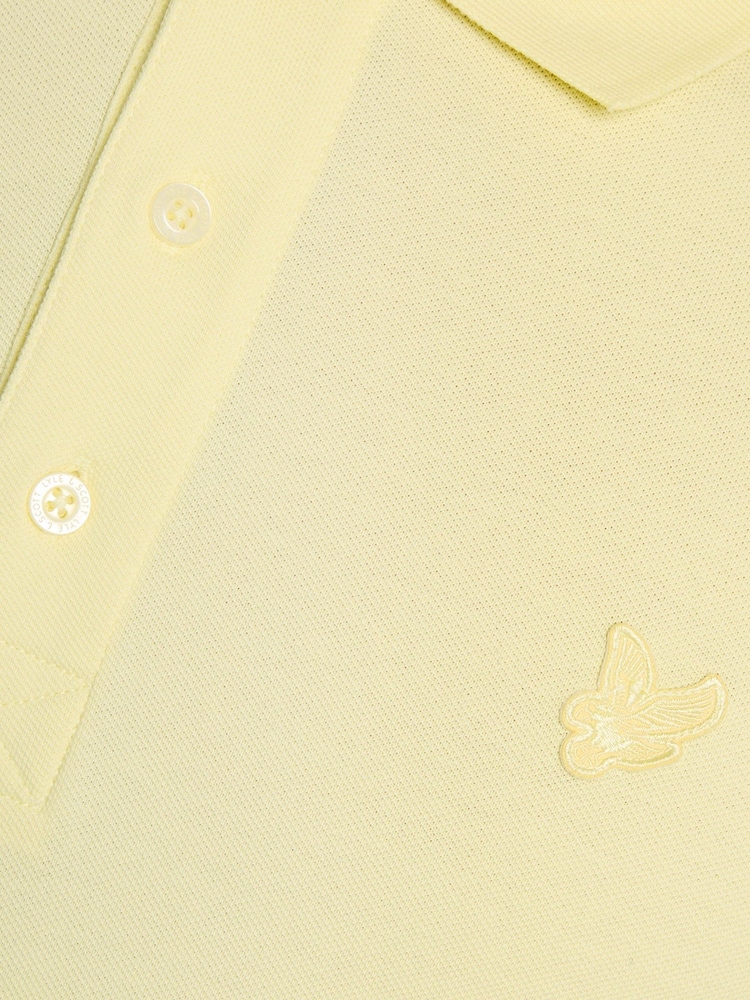 Lyle & Scott Yellow Superfine Polo Shirt - Image 6 of 6 Lyle & Scott Yellow Superfine Polo Shirt - Image 6 of 6
