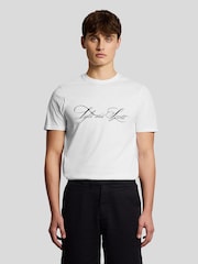 Lyle & Scott White Superfine Graphic T-Shirt - Image 1 of 5