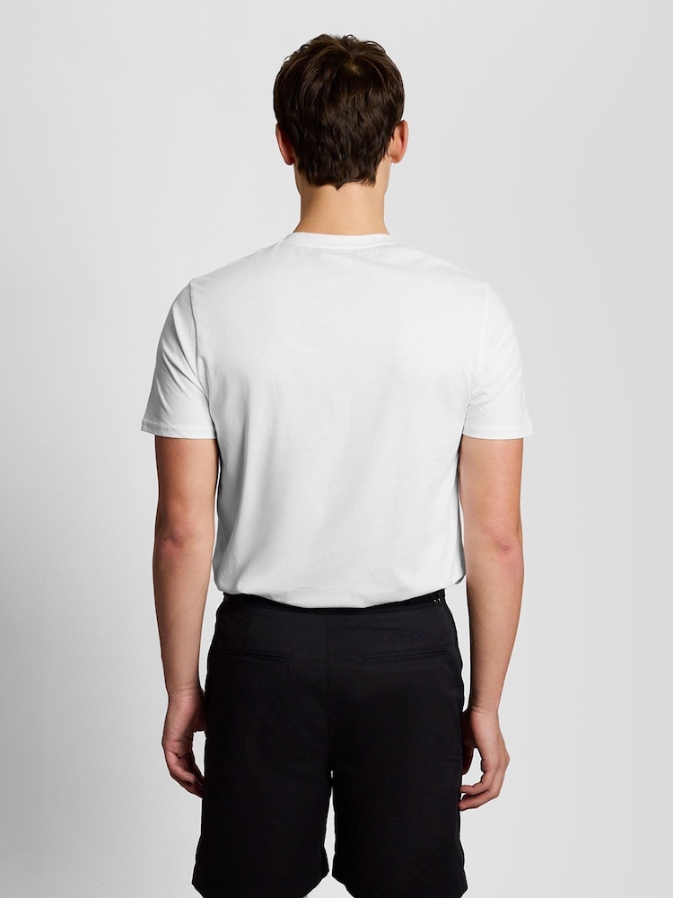 Lyle & Scott White Superfine Graphic T-Shirt - Image 2 of 5