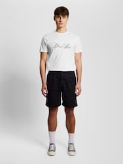 Lyle & Scott White Superfine Graphic T-Shirt - Image 4 of 5