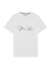 Lyle & Scott White Superfine Graphic T-Shirt - Image 5 of 5
