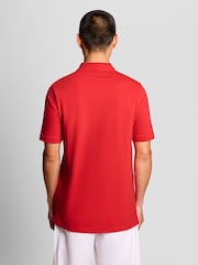 Lyle & Scott Red Placket Tipped Polo Shirt - Image 4 of 6