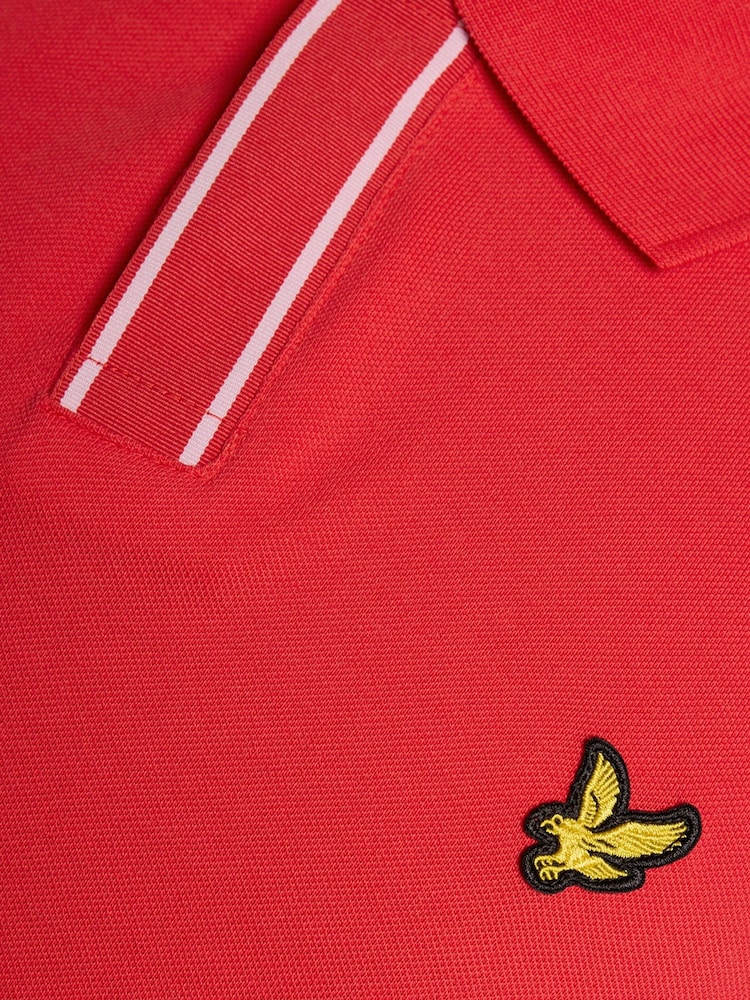 Lyle & Scott Red Placket Tipped Polo Shirt - Image 6 of 6 Lyle & Scott Red Placket Tipped Polo Shirt - Image 6 of 6
