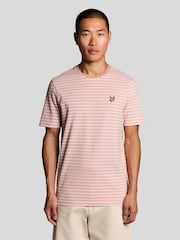 Lyle & Scott Pink Breton T-Shirt - Image 1 of 6