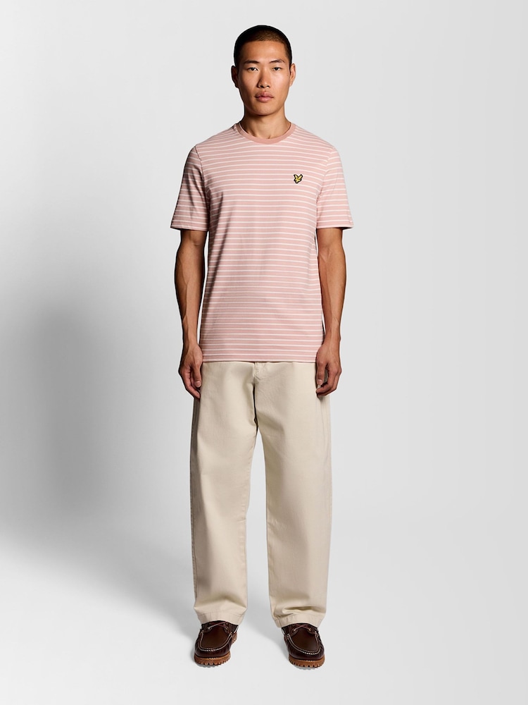 Lyle & Scott Pink Breton T-Shirt - Image 2 of 6