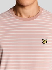 Lyle & Scott Pink Breton T-Shirt - Image 3 of 6