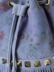 Joe Browns Blue Boho Blooms Suede Tassel Bag - Image 3 of 4