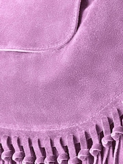 Joe Browns Purple Dolce Vita Boho Suede Tassel Bag - Image 3 of 3