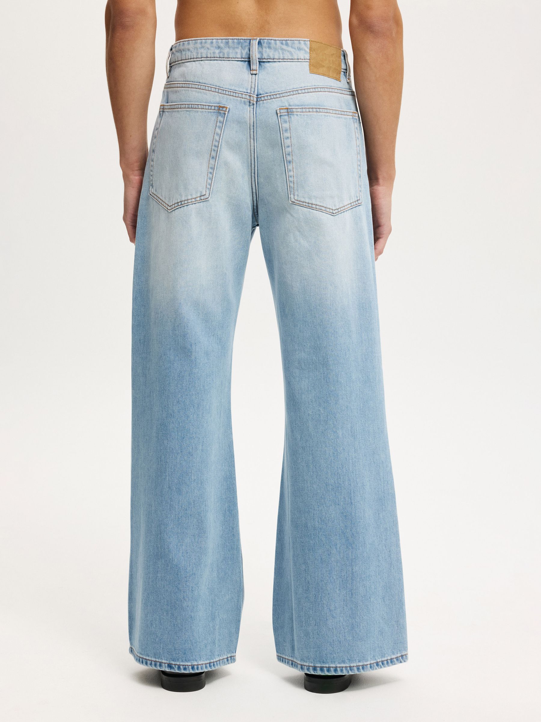 Buy Cotton On Cassette Blue Baggy Bootcut Jeans from Next USA