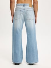 Cotton On Blue Baggy Bootcut Jeans - Image 2 of 7