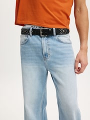 Cotton On Blue Baggy Bootcut Jeans - Image 3 of 7