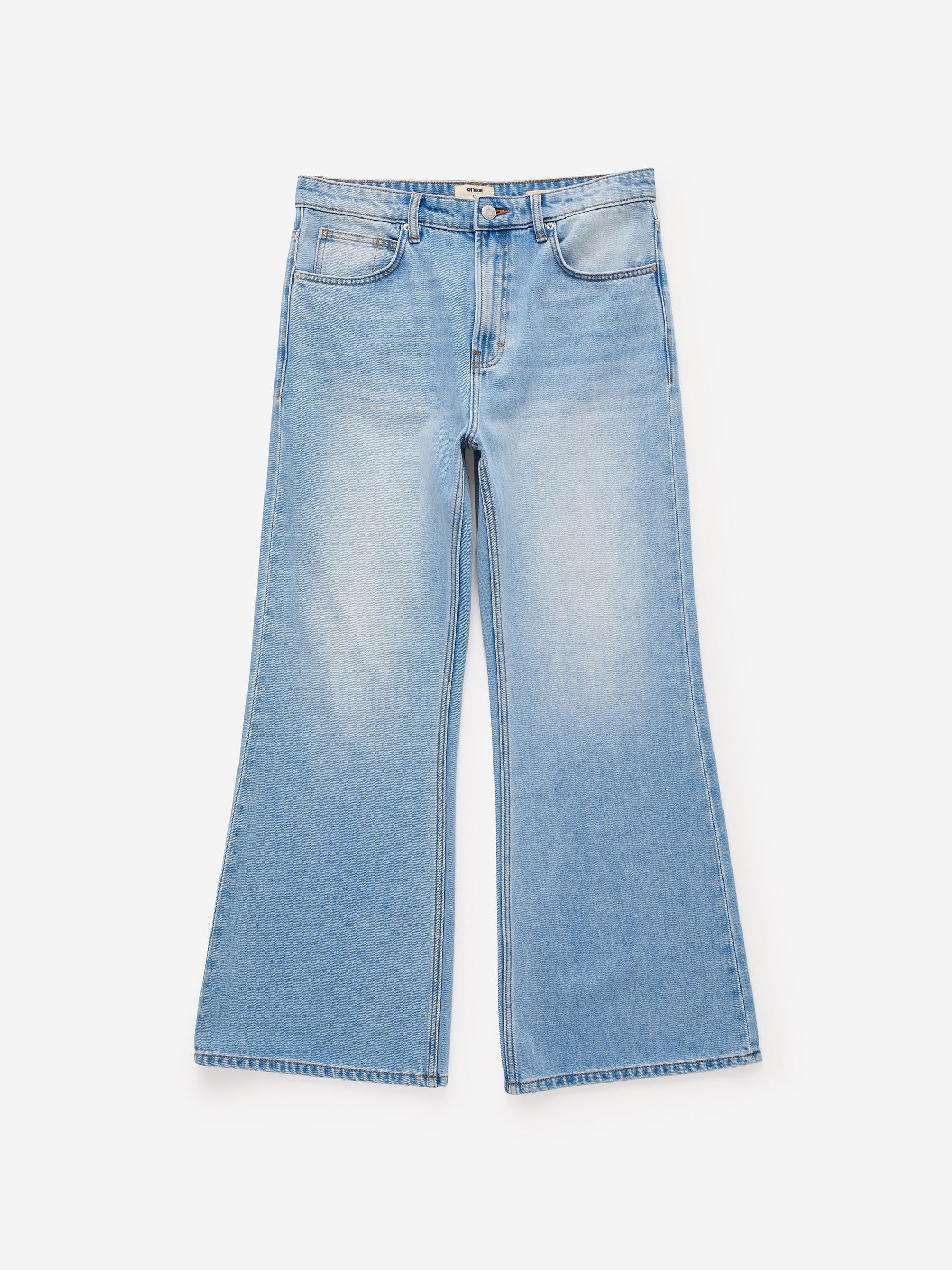 Buy Cotton On Cassette Blue Baggy Bootcut Jeans from Next Canada Buy Cotton On Cassette Blue Baggy Bootcut Jeans from Next Canada