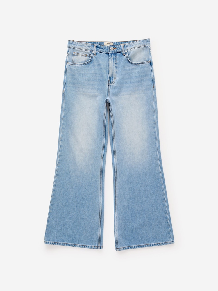 Cotton On Blue Baggy Bootcut Jeans - Image 7 of 7