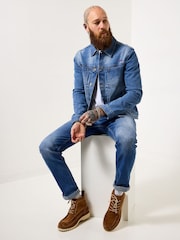 Joe Browns Blue Distinguished Denim Jacket - Image 4 of 7