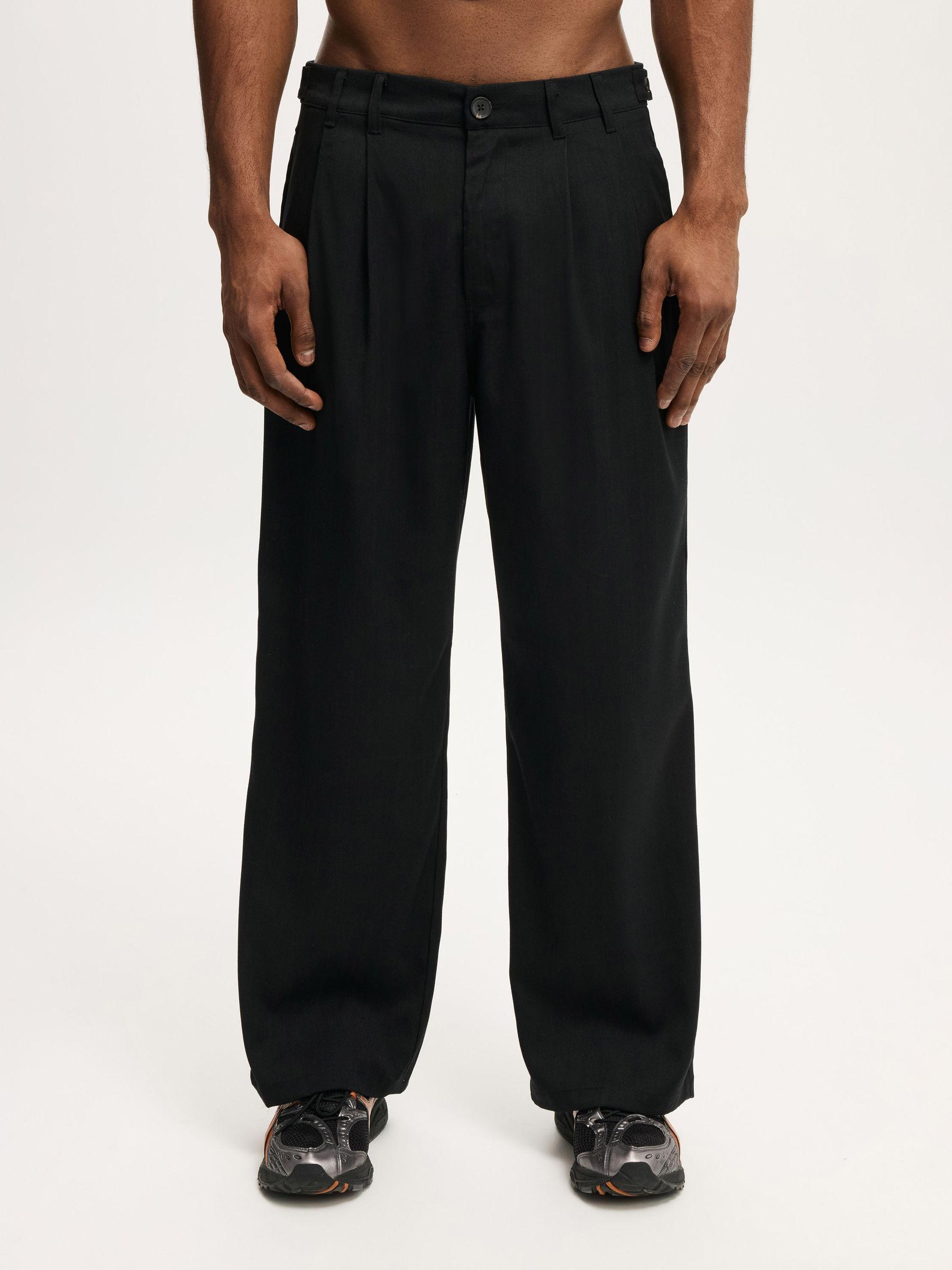 Buy Cotton On Black Super Baggy Pleated Trousers from Next USA