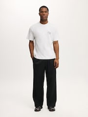 Cotton On Black Super Baggy Pleated Trousers - Image 3 of 4