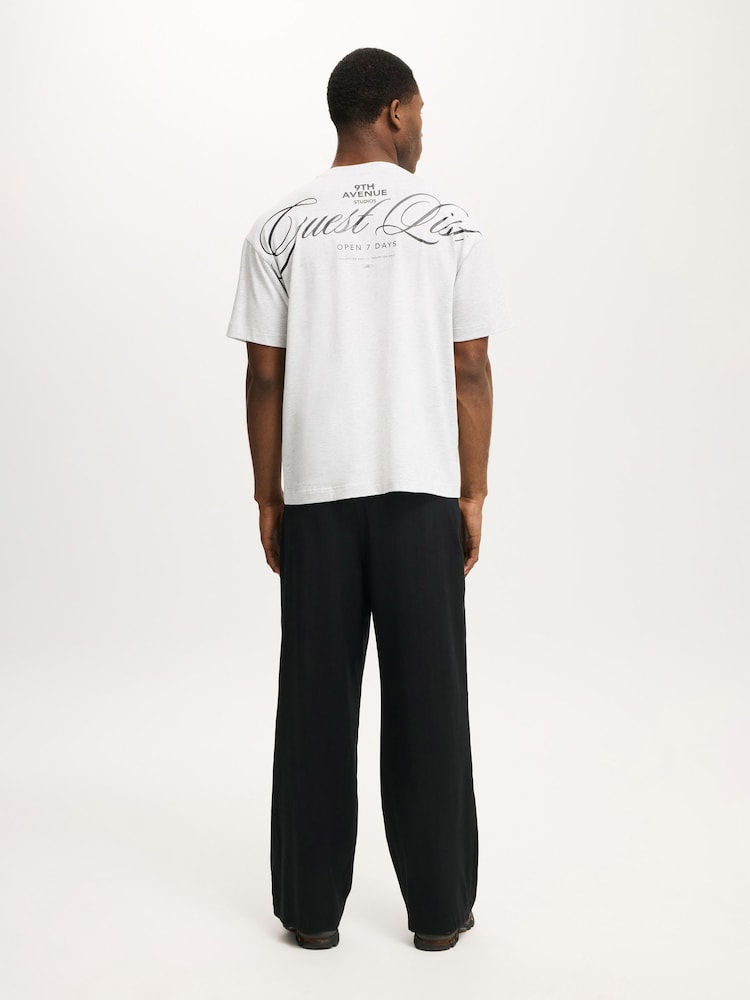 Cotton On Black Super Baggy Pleated Trousers - Image 4 of 4