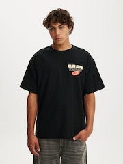 Cotton On Black Box Fit Graphic T-Shirt - Image 1 of 4