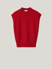 Jigsaw Red Merino Cocoon Tank - Image 6 of 6