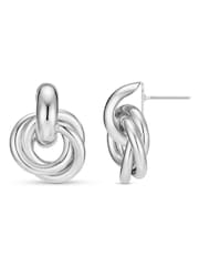 Orelia London Silver Tone Statement Interlocking Earrings - Image 1 of 1