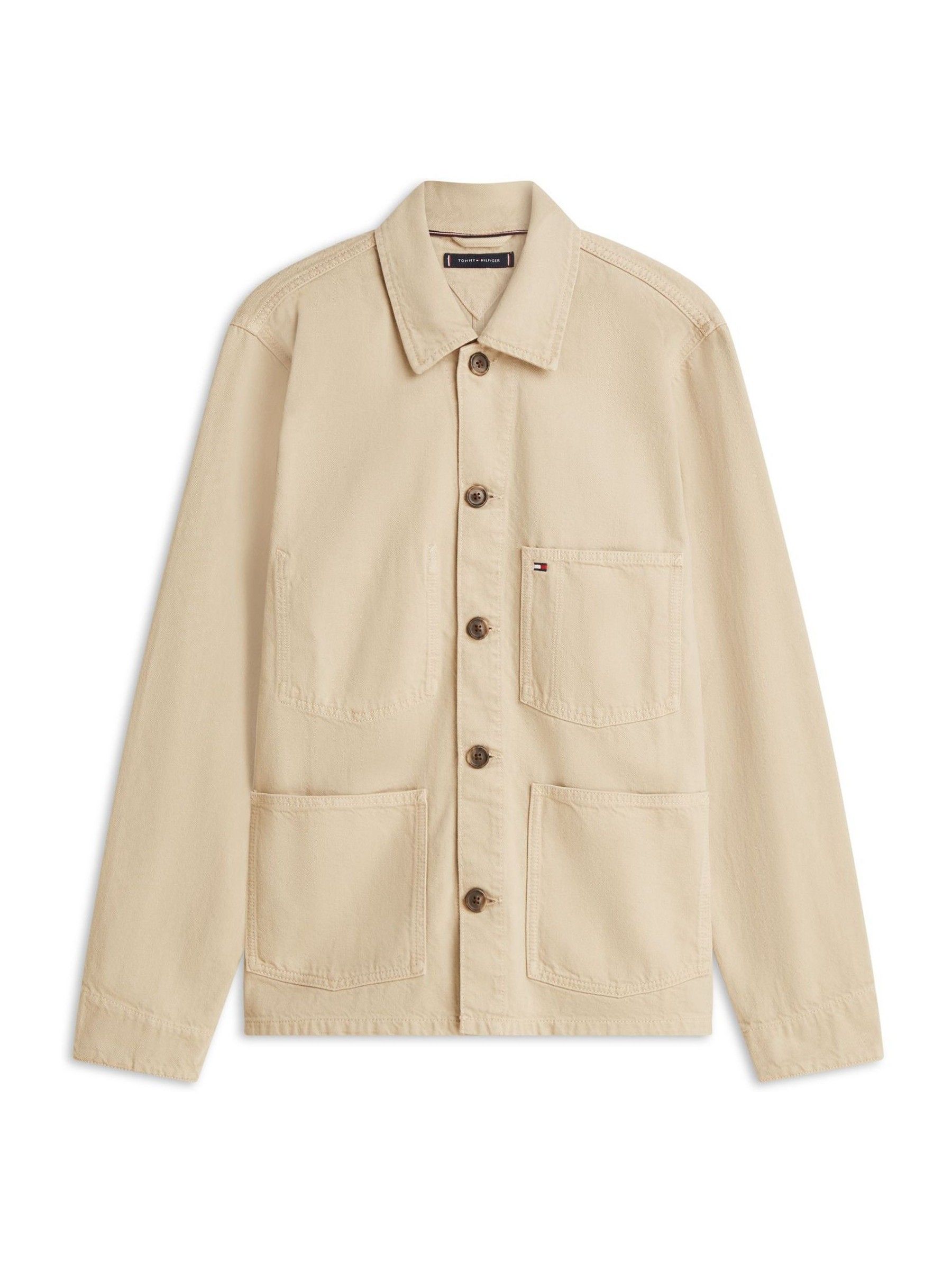 Comprar Jaqueta Tommy Hilfiger em denim lavado com bordado de