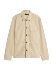 Tommy Hilfiger Natural Washed Flag Embroidery Denim Chore Jacket - Image 6 of 6