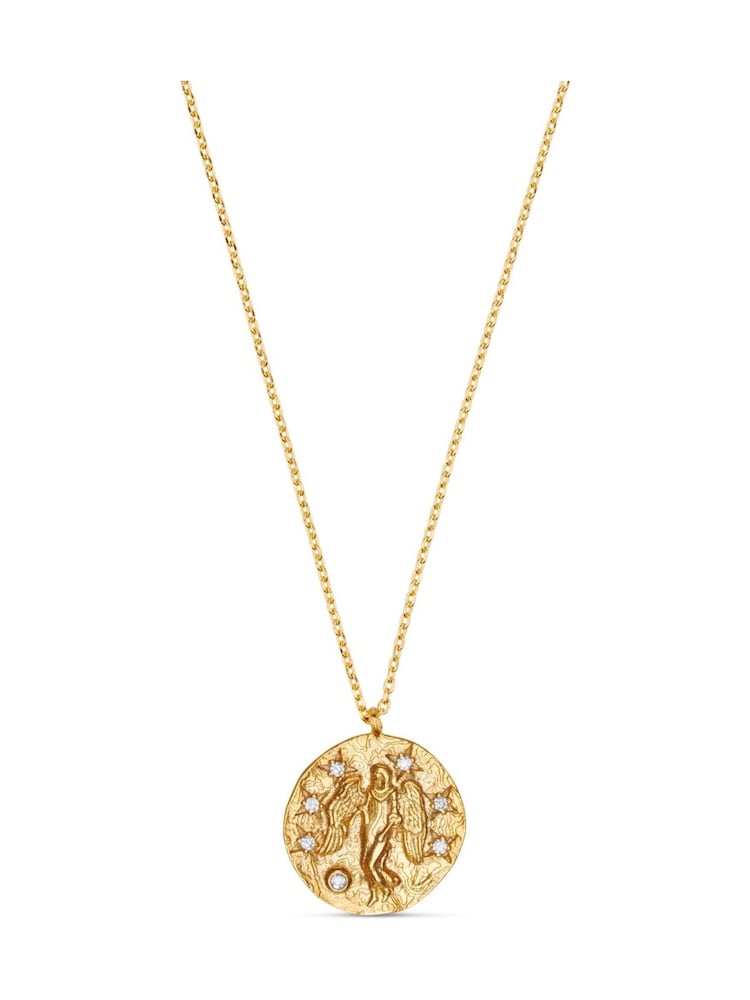 Orelia London Gold Virgo Zodiac Necklace - Image 2 of 3 Orelia London Gold Virgo Zodiac Necklace - Image 2 of 3