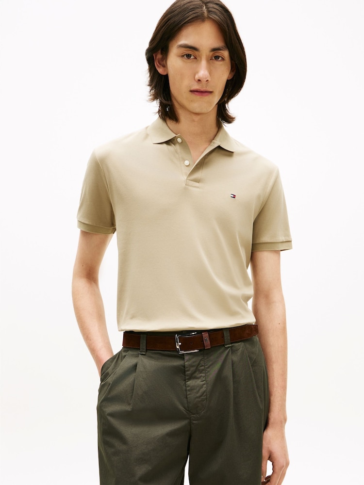 Tommy Hilfiger Regular Fit Flag Embroidery Polo Shirt - Imagen 1 de 5