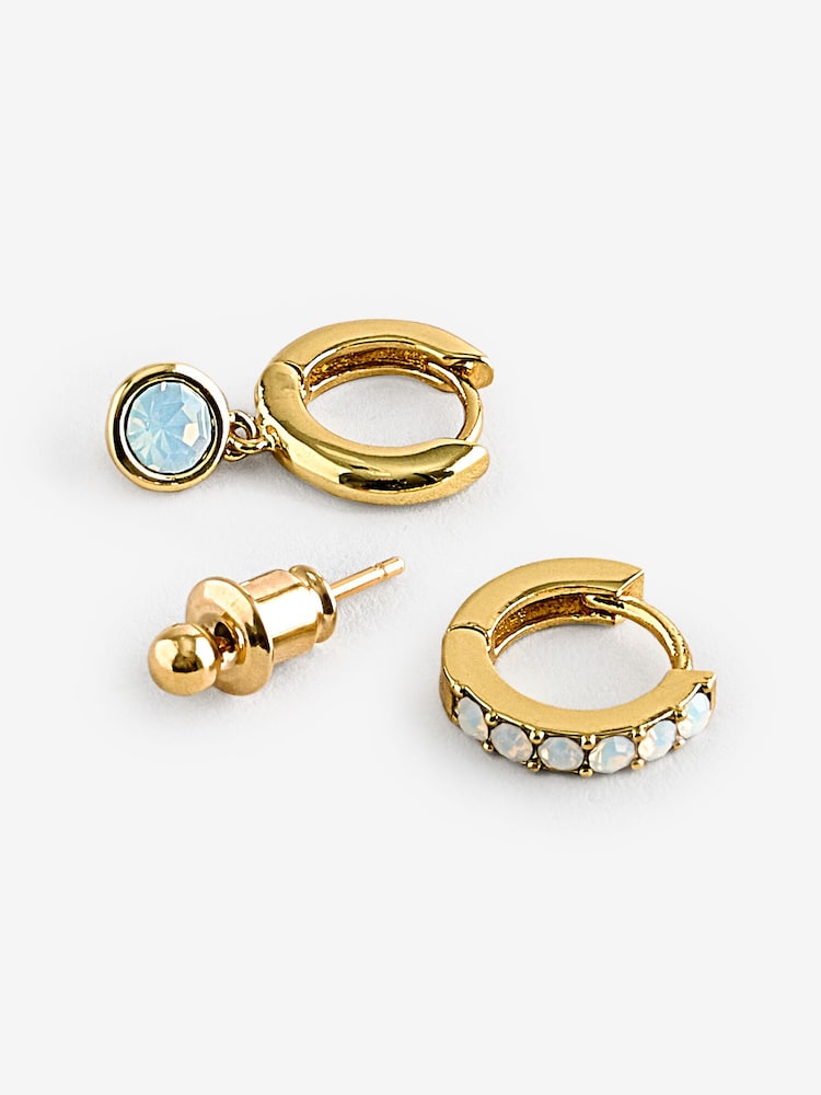 Orelia London Gold Opal Ear Party Made With Swarovski Crystals - Image 1 of 1