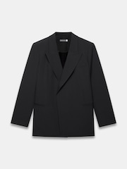 שחור - Mint Velvet Double Breasted Longline Blazer - תמונה 7 מתוך 8