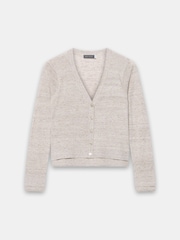 Mint Velvet Natural Linen Blend Layered Cardigan - Image 1 of 1