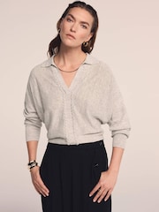 Mint Velvet Natural Linen Blend Knit Jumper - Image 1 of 8