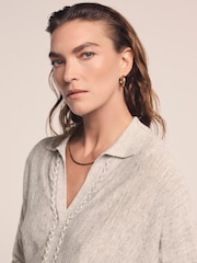 Mint Velvet Natural Linen Blend Knit Jumper - Image 6 of 8