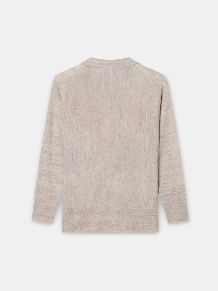 Mint Velvet Natural Linen Blend Knit Jumper - Image 8 of 8