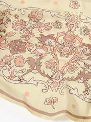 Mint Velvet Yellow Paisley Skinny Scarf - Image 4 of 5