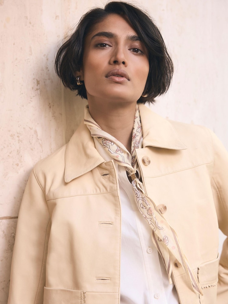 Mint Velvet Yellow Paisley Skinny Scarf - Image 5 of 5