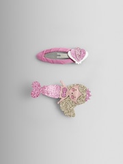 JoJo Maman Bébé Mid Pink 2-Pack Mermaid Clips - Image 1 of 4