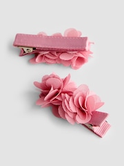 JoJo Maman Bébé Light Pink Flower Girl Hair Accessories Set - Image 4 of 5