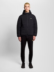 Lyle & Scott Black Stretch Lightweight Quilted Jacket - Image 2 of 6