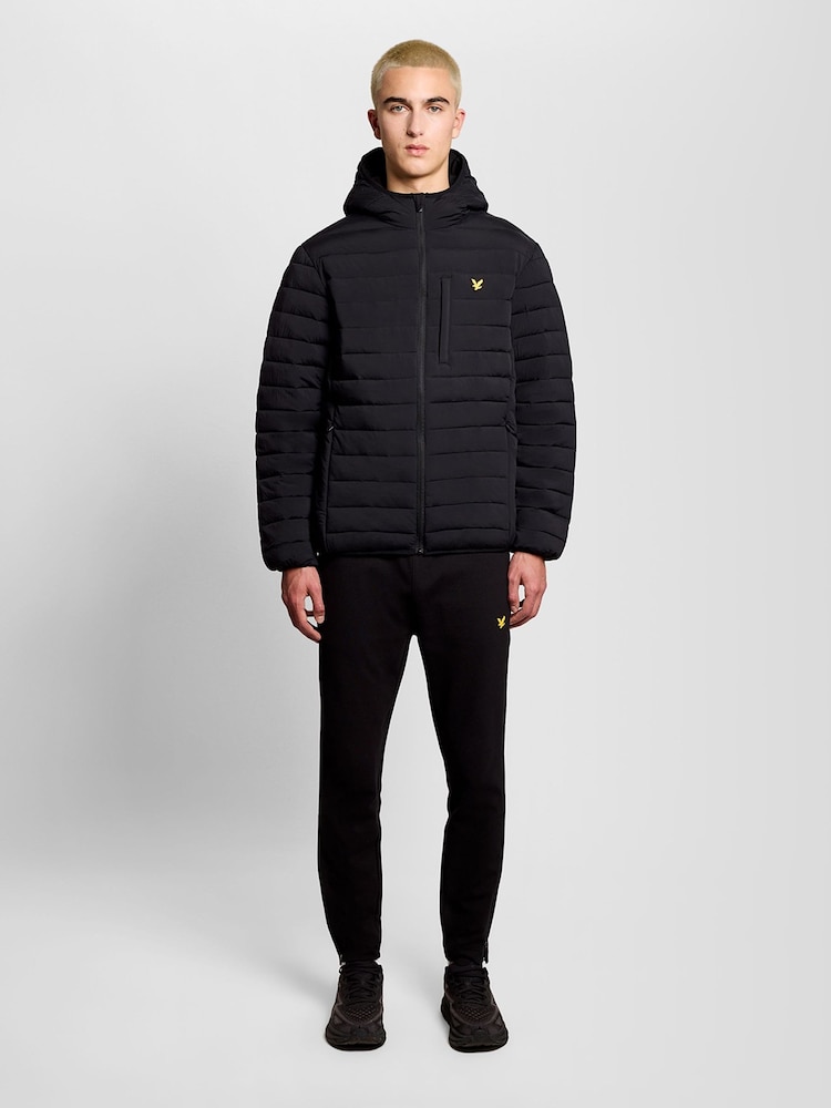 Lyle & Scott Black Stretch Lightweight Quilted Jacket - Image 2 of 6