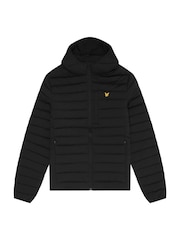 Lyle & Scott Black Stretch Lightweight Quilted Jacket - Image 5 of 6