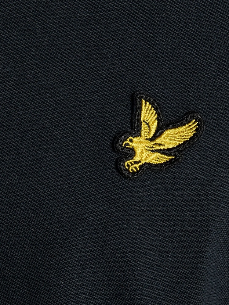 Bleu nuit - T-shirt Lyle & Scott en coton à col ras du cou - Image 7 de 7