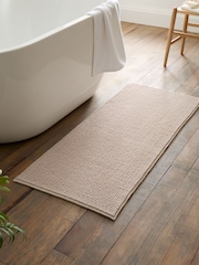 Catherine Lansfield Natural Bobble Long Runner Bath Mat - Image 1 of 3