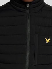 Lyle & Scott Black Stretch Lightweight Quilted Gilet - Image 5 of 5